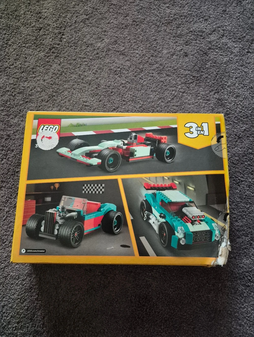 LEGO Creator Teal Street Racer 3-in-1 Building Set RETIRED